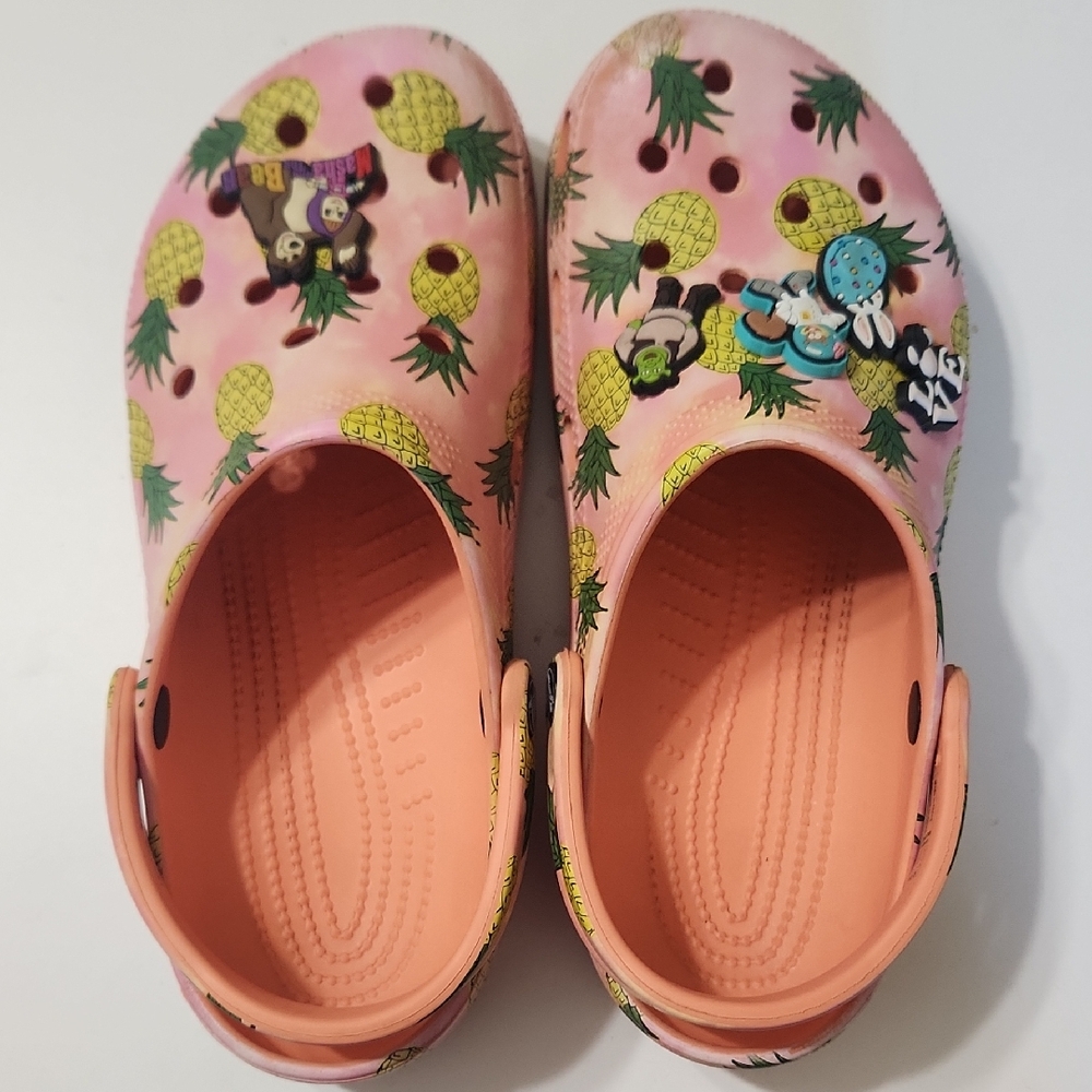 CROCS Pink Pineapple Sandals